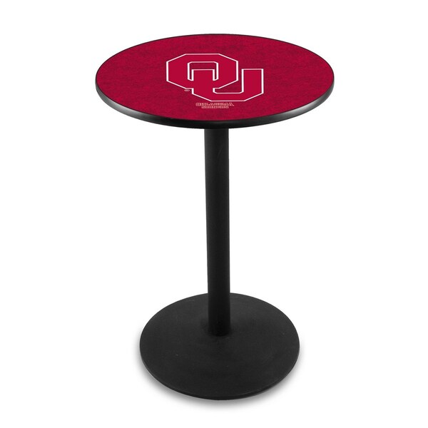36" Blk Wrinkle Oklahoma Pub Table